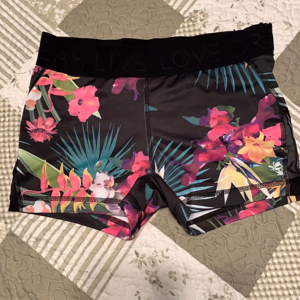 Floral spandex